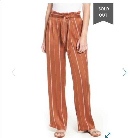 Ten Sixty Sherman Pants - Ten Sixty Sherman | Paperbag Tie Waist Pants Rust